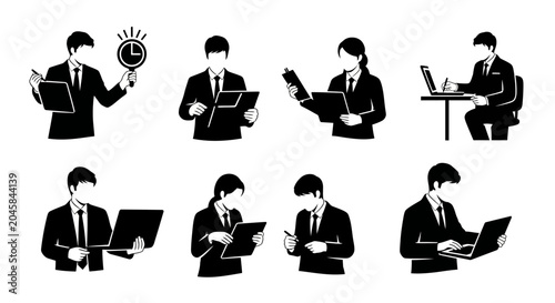 Business People Collection, Professional Office Workers in Action