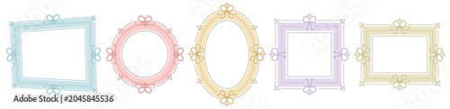 Foto Frame gothic ornate and painting oval photo with beauty vintage picture