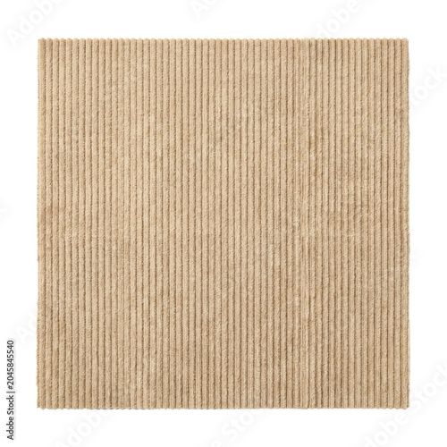 Bild auf Leinwand Tan corduroy fabric texture with vertical lines