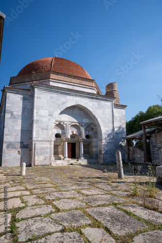 Ilyas Bey Complex and mosque in the ancient city of Miletus. Didim district, Aydin province, Turkey country