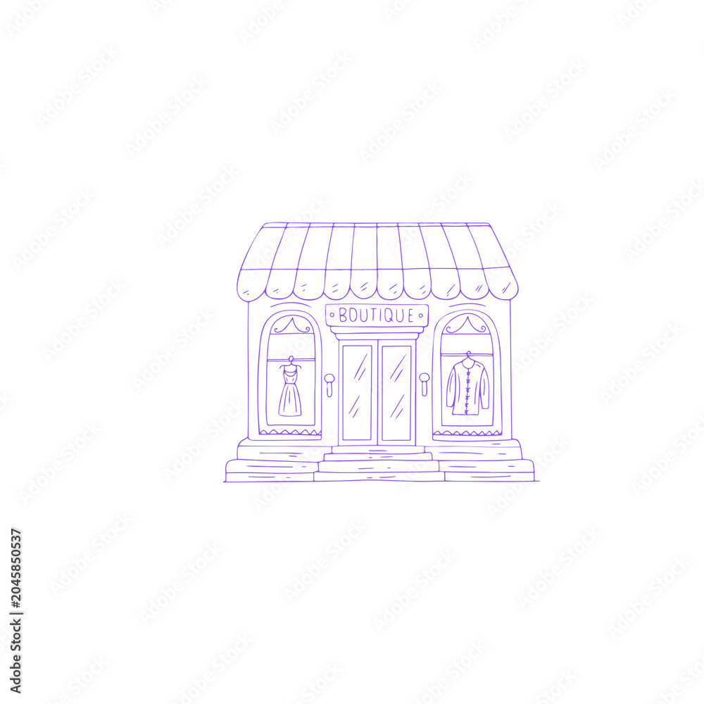 Naklejka premium sketch of house