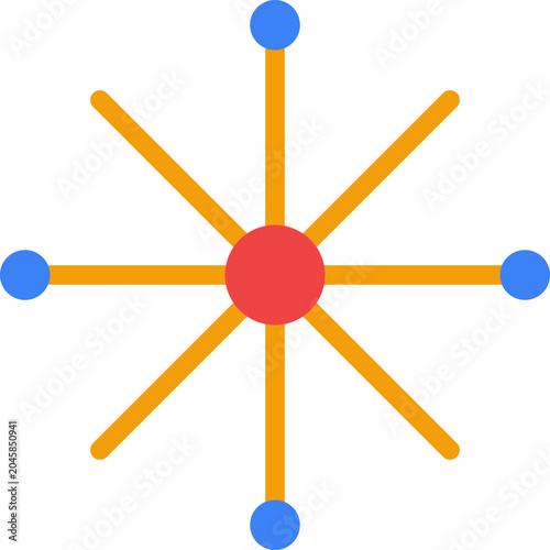 Geometric shapes, abstract icons, radial lines, colorful graphics, vector symbols