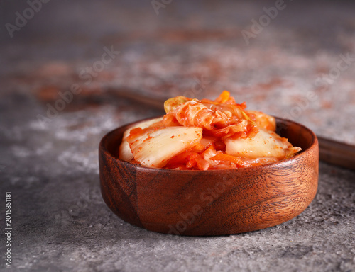 Traditional fermented cabbage kimchi for healthy eating