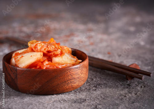 Traditional fermented cabbage kimchi for healthy eating