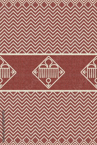 African mosaic template 3