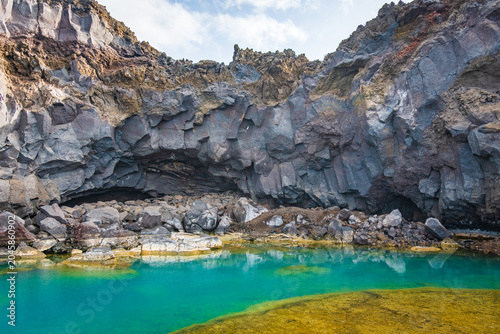 Landscape of Echentive Beach (La Palma, Spain)
