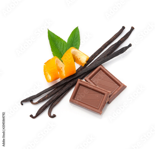 Vanilla stick with chocolate and citrus zent