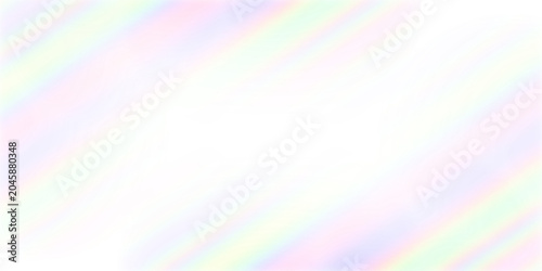 Rainbow holographic iridescent blur gradient reflection background overlay. Crystal prism rainbow ray light leak and lens flare effect. Magic sparkle abstract colorful background design element