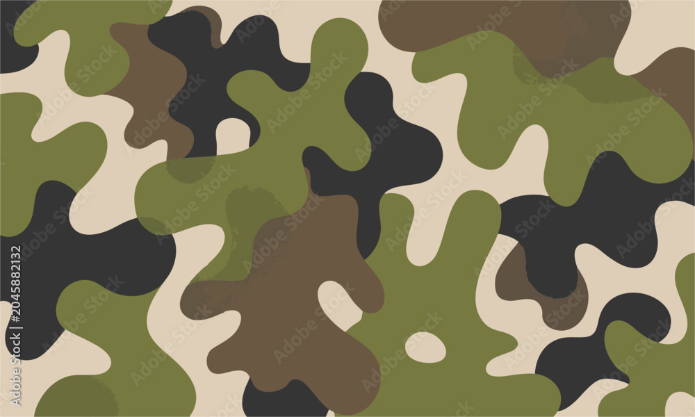 Fototapeta premium Abstract tactical camouflage seamless vector surface pattern.