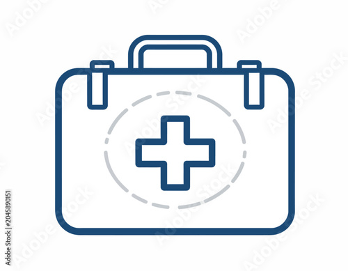 Doctor Medical Briefcase Outline Icon