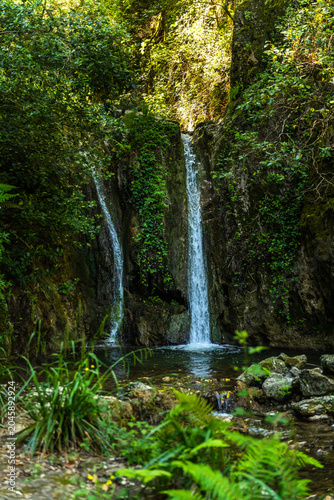 Mountain Waterfall Landscape in Central Sardinia