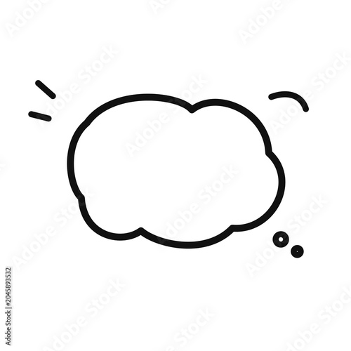 A simple thought cloud ready for text