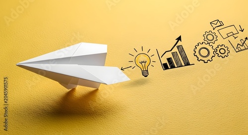 Paper airplane launching business ideas and growth