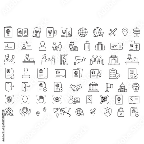 Business Communication Office and Productivity Editable Stroke Line Icon Set