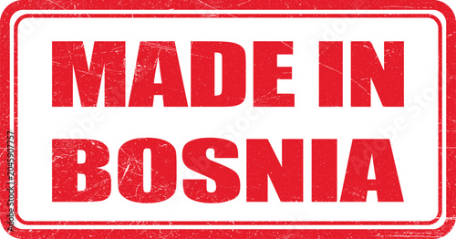 Photography Made In Bosnia Stamp - Official Product Origin Seal