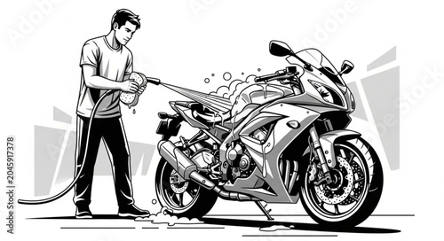 man on motorcycle