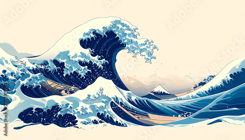 Ocean wave illustration