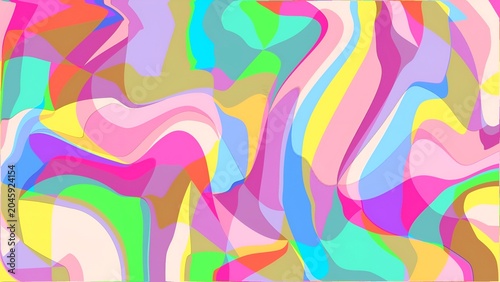 фотографія Abstract colorful wavy psychedelic pattern with vibrant flowing shapes and smoot