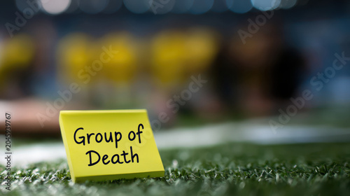 Yellow sticky note reading 