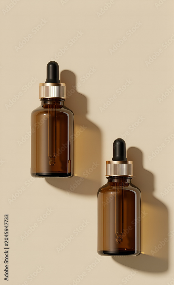 Naklejka premium perfume bottle isolated on white