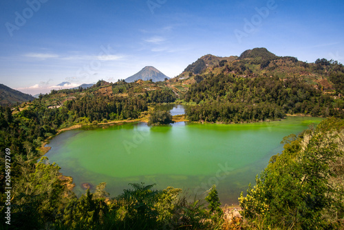 lake and mountains