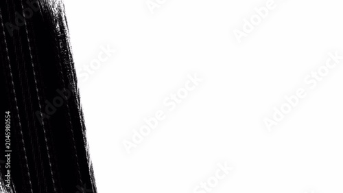 Paint Brush Transition Fast Abstract Stroke Black and White Reveal Animation 4K