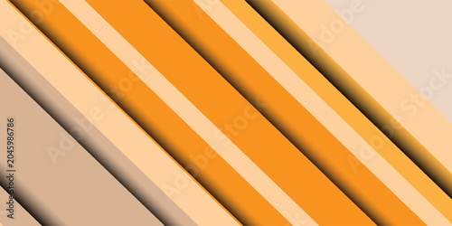 A modern, clean, and modern geometric abstract image with warm tones. A series of parallel diagonal line elements with soft shadows beneath each diagonal layer. Paper cut or layered technique.