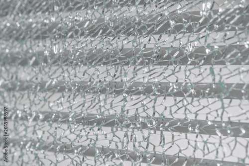 Broken Glass Texture Close Up