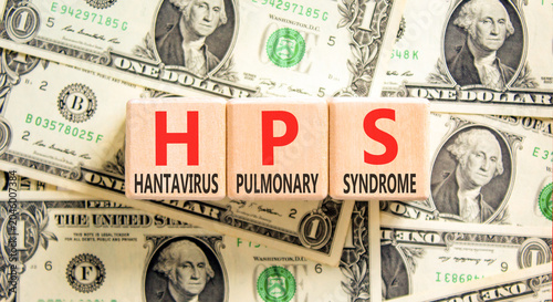 Εκτύπωση καμβά HPS hantavirus pulmonary syndrome symbol