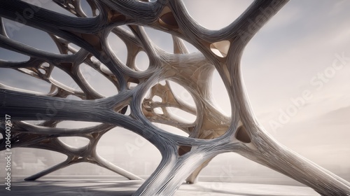 Innovative architectural structure urban environment 3d design modern aesthetic unique perspective conceptual design