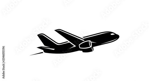 Airplane icon outline flying