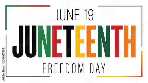 Εκτύπωση καμβά Juneteenth Freedom Day Celebration