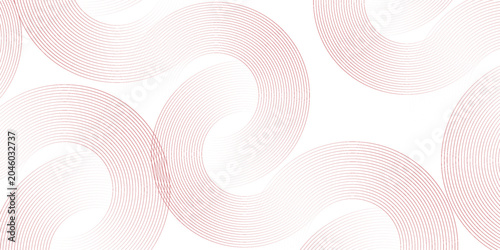 Abstract white background with red circle lines. Digital future technology vector eps10