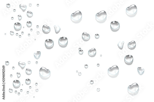 Принти на полотні Vector water drops