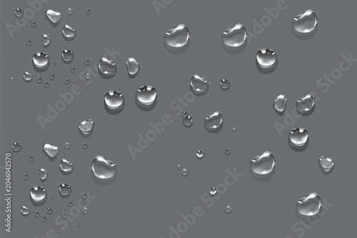 Canvas Print Vector water drops