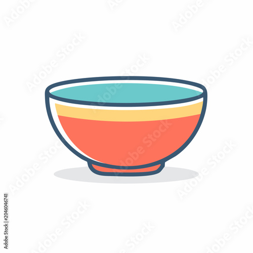 Stylized Bowl Illustration