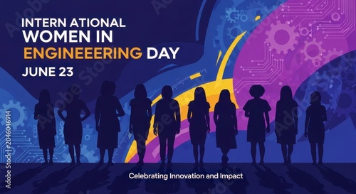 International women in engineering day celebration illustration