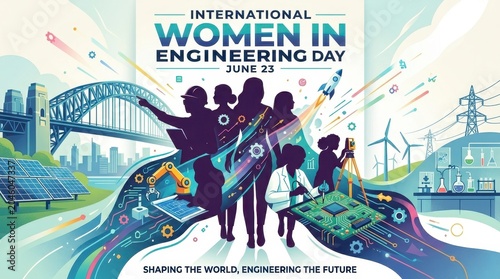 Women engineers celebrating international women in engineering day