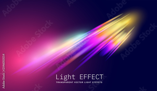 Foto Afterglow Transparent lens rainbow light flare effects