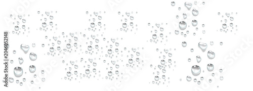 Fotografie Realistic water drops PNG