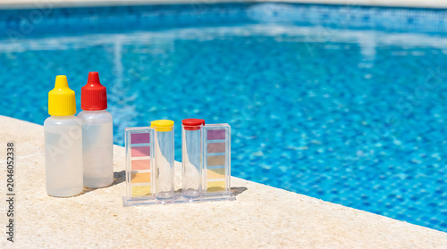 Essential tools for maintaining pristine swimming pool water quality with accurate chemical testing kits