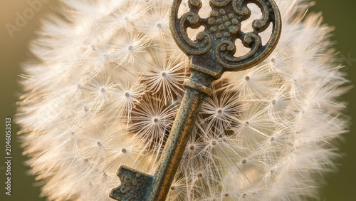 close up of a dandelion