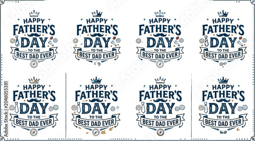 Father's day greeting card templates