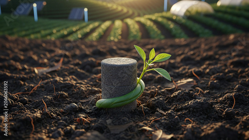 seedling in the ground