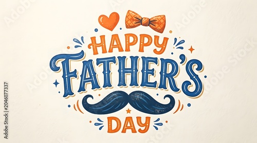 Father's Day Greeting Card Illustration