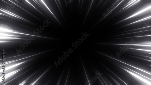 Foto 発光した光の集中線の枠のエフェクト背景の画像