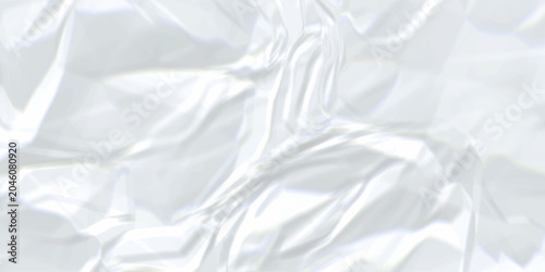 Schilderij op canvas White crumpled paper background or texture with illustration technique