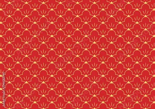 Lunar New Year Pattern - Red pattern design for Lunar or Chinese New Year.