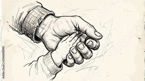 Foto Intertwined hands in a heartfelt gesture of support and care