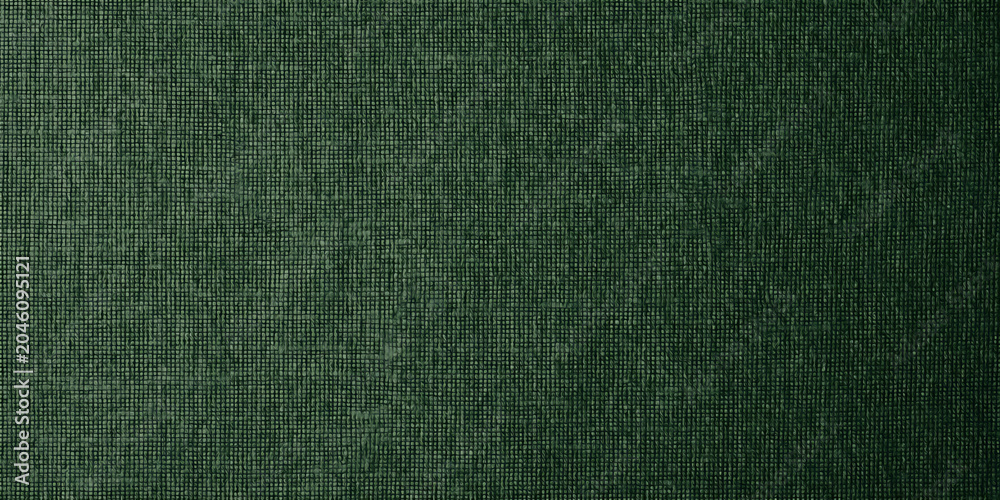 Fototapeta premium Green cloth fabric texture background. Seamless pattern material. Plain simple festive wallpaper design.